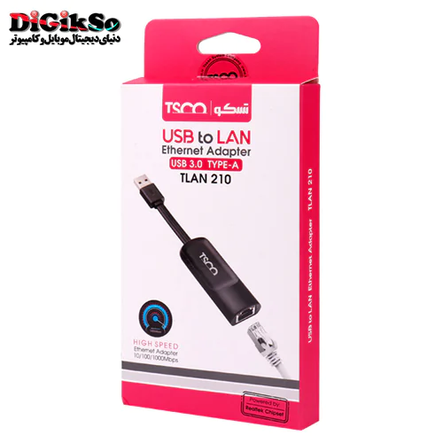 کابل تبدیل USB 3.0 به LAN تسکو مدل TLAN 210