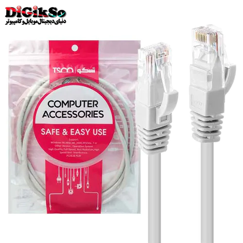 کابل شبکه Cat6 تسکو مدل TSCO TNC 605 UTP به طول 0.5 متر