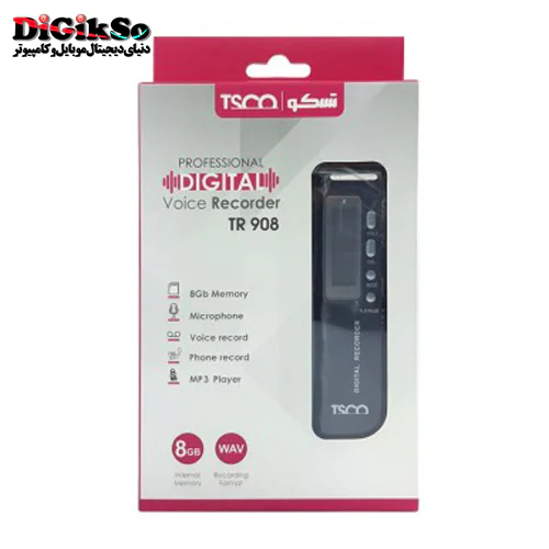 دستگاه ضبط کننده صدا تسکو مدل TSCO TR 908 8GB