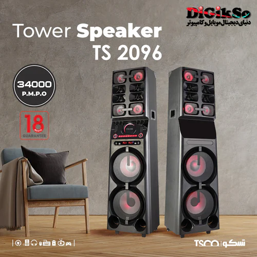 اسپیکر بلوتوثی حرفه ای تسکو مدل Trolley TS 2096