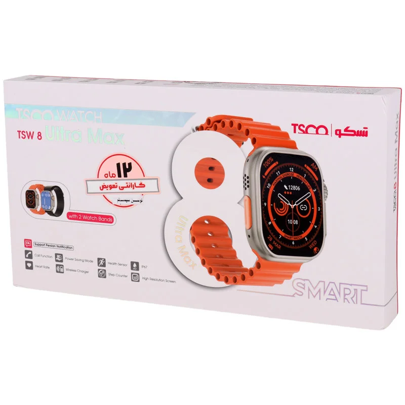 ساعت هوشمند تسکو مدل TSW 8 Ultra Max 49mm