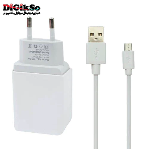 شارژر دیواری تسکو مدل TTC 59 با کابل micro-USB