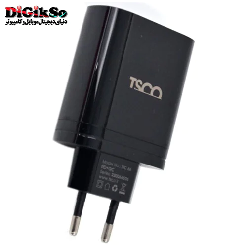شارژر موبایل دیواری تسکو مدل TTC 66 با کابل Type-C