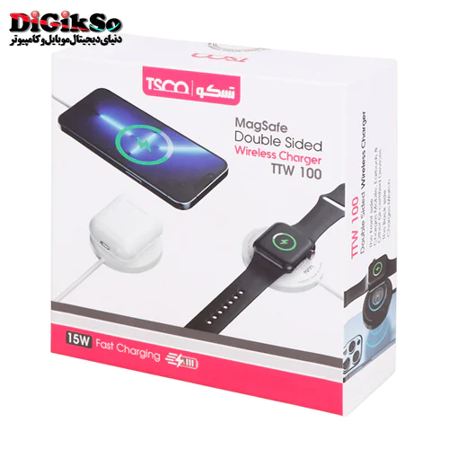 شارژر وایرلس تسکو مدل TTW 100