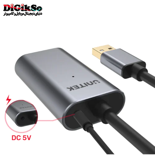 کابل افزایش طول USB 2.0 یونیتک مدل Y-271 به طول 5 متر