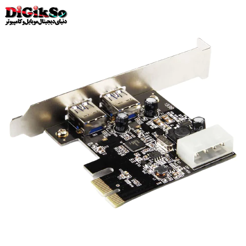 کارت PCI-E دو پورت هاب USB 3.0 یونیتک مدل Y-7301