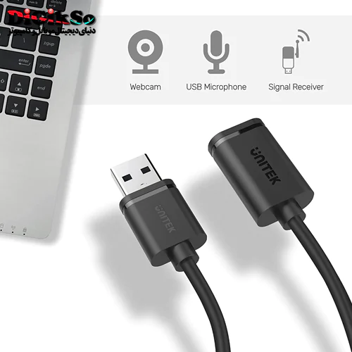 کابل افزایش طول USB 2.0 یونیتک مدل Y-C417GBK به طول 3 متر