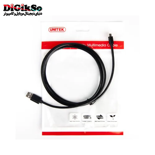 کابل شارژ micro USB یونیتک مدل Y-C435GBK به طول 3 متر