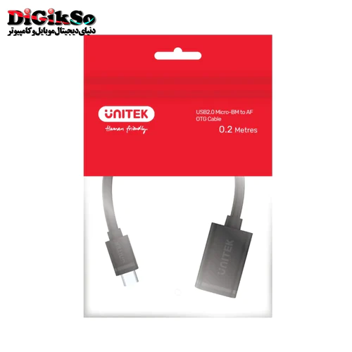 کابل تبدیل microUSB به USB-A OTG یونیتک مدل Y-C438GBK
