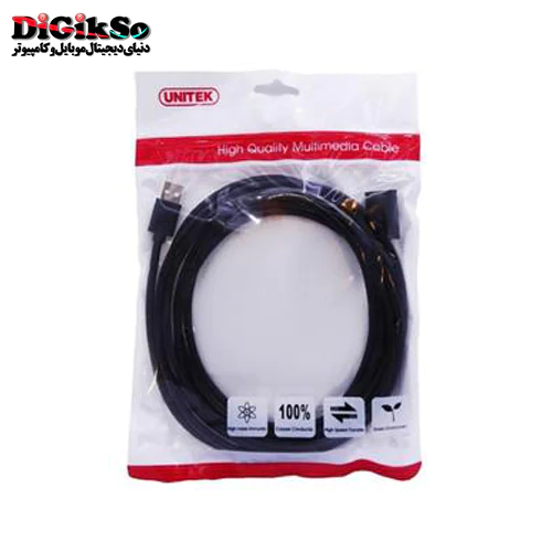 کابل افزایش طول USB 2.0 یونیتک مدل Y-C450GBK به طول 2 متر