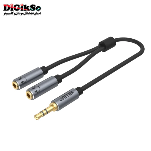 تبدیل 1 به 2 جک 3.5 میلی متری یونیتک مدل Y-C956ABK