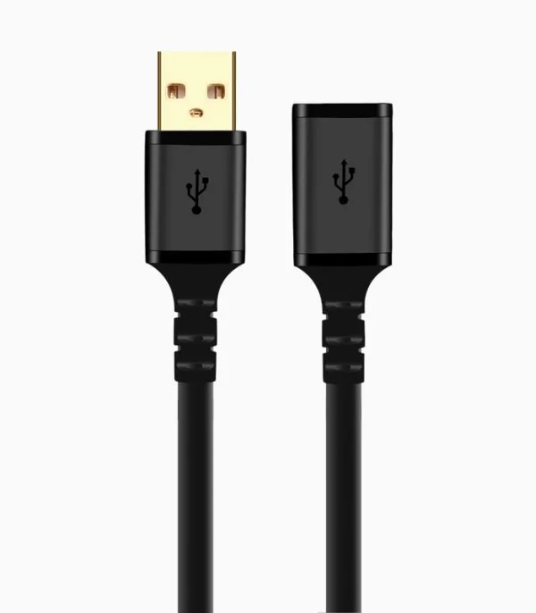 کابل افزایش طول ۲.۰ USB کی نت پلاس ۵ متری مدل KP-CUE2050