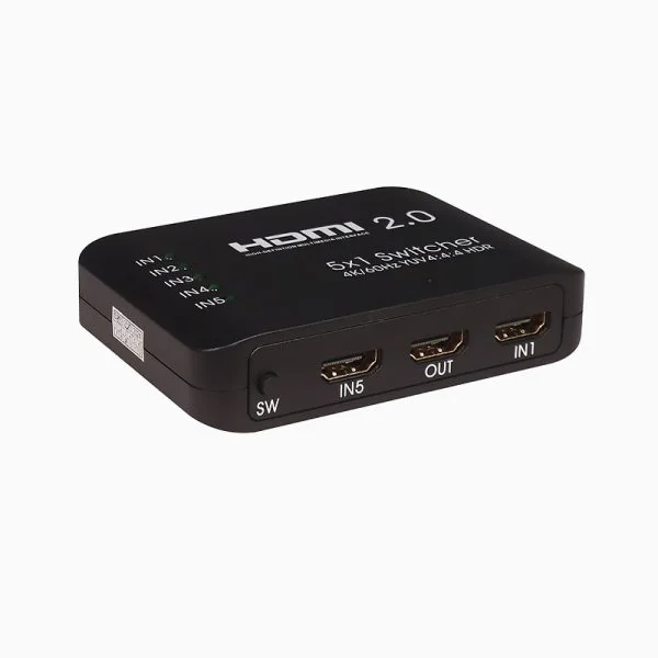 سوئیچ ۵ پورت HDMI کی نت پلاس مدل KP-SWHD2005 با ریموت کنترل